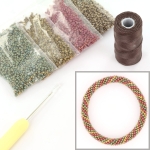 DIY kit armband haken met 11/0 - autumnglow